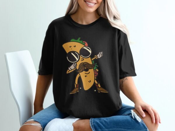 f2a9089e-c6cc-4ee6-98e3-f2a83a35b73f Funny Hipster Taco T-Shirt | Mustache & Sunglasses