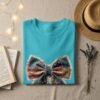 Rustic Americana Patchwork Flag Graphic T-Shirt