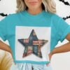Rustic Americana Patchwork Star T-Shirt