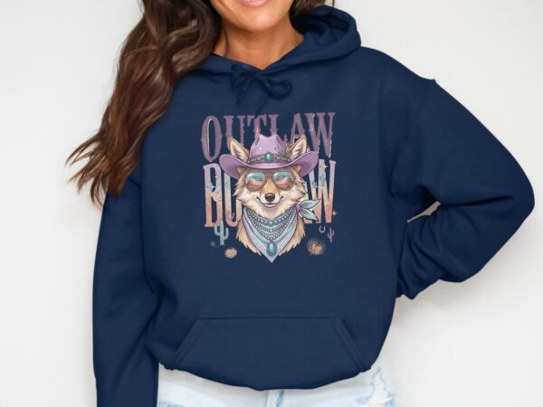Boho Western Outlaw Coyote T-Shirt, Desert Fox Cowgirl Tee, Southwestern Style Animal Graphic Shirt, Unique Wild Spirit Women's Top