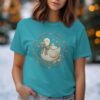 Cottagecore Duck T-Shirt, Whimsical Cozy Duck Baking Tee, Cute Pastel Farmcore Grandmacore Aesthetic Gift for Her