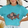 Americana Patriotic Quilted Fish T-Shirt