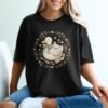 Cottagecore Duck T-Shirt, Whimsical Cozy Duck Baking Tee, Cute Pastel Farmcore Grandmacore Aesthetic Gift for Her