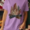 Primitive Americana Campfire Quilt T-Shirt