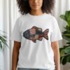 Americana Patriotic Quilted Fish T-Shirt