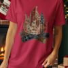 Primitive Americana Campfire Quilt T-Shirt