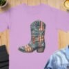 Vintage Americana Cowboy Boot Graphic T-Shirt