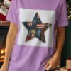 Rustic Americana Patchwork Star T-Shirt