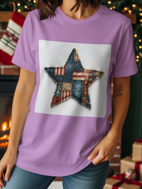Rustic Americana Patchwork Star T-Shirt