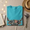 Patriotic Denim Skull T-Shirt | Americana Western Tee