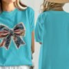Rustic Americana Patchwork Flag Graphic T-Shirt