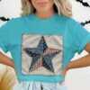 Rustic Americana Stitched Star T-Shirt
