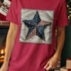 Rustic Americana Stitched Star T-Shirt