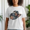 Distressed American Flag Cowboy Hat Graphic T-Shirt