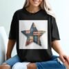 Rustic Americana Patchwork Star T-Shirt