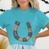 Rustic Americana Patchwork Horseshoe T-Shirt