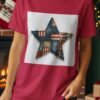 Rustic Americana Patchwork Star T-Shirt
