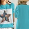 Rustic Americana Patchwork Star T-Shirt