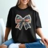 Rustic Americana Patchwork Flag Graphic T-Shirt