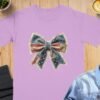 Rustic Americana Patchwork Flag Graphic T-Shirt