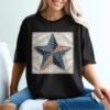 Rustic Patchwork Americana Star T-Shirt