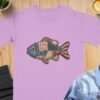 Americana Patriotic Quilted Fish T-Shirt