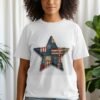 Rustic Americana Patchwork Star T-Shirt