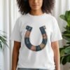 Rustic Americana Patchwork Horseshoe T-Shirt