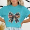 Rustic Americana Patchwork Flag Graphic T-Shirt