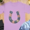 Rustic Americana Patchwork Horseshoe T-Shirt