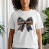 Rustic Americana Patchwork Flag Graphic T-Shirt